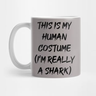 I just really like sharks okay? brown professional artwork Mug